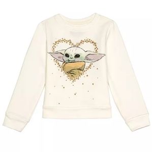 Star Wars Baby Yoda long sleeve fleece top